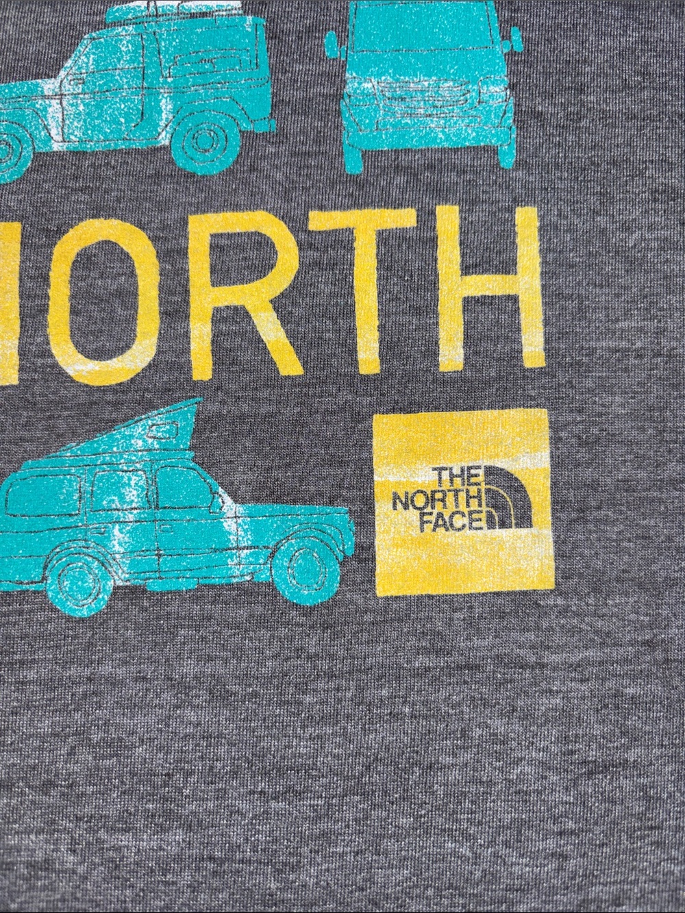 Men’s North Face Gray Short Sleeve Tee Graphic Tee SZ L - Picture 4 of 5